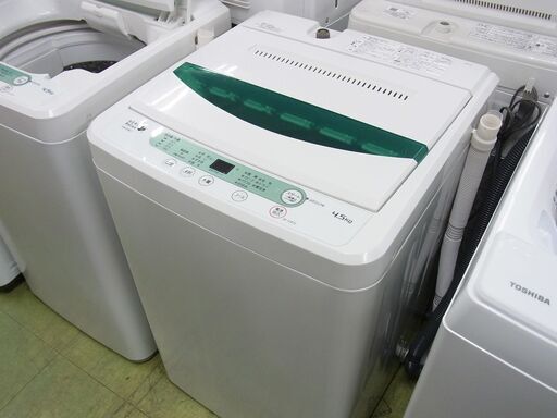 ●ヤマダデンキ(HERB Belax) 2016年製 全自動洗濯機 4.5kg YWM-T45A1 中古
