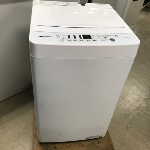 取引場所　南観音　K 2211-025 Hisense 4.5Kg 洗濯機　2019年製　HW-E4503 動作確認済み