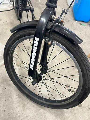 【A-325】ハマー 折り畳み自転車 ブラックカラー 中古 激安 早い者勝ち 通学 通勤