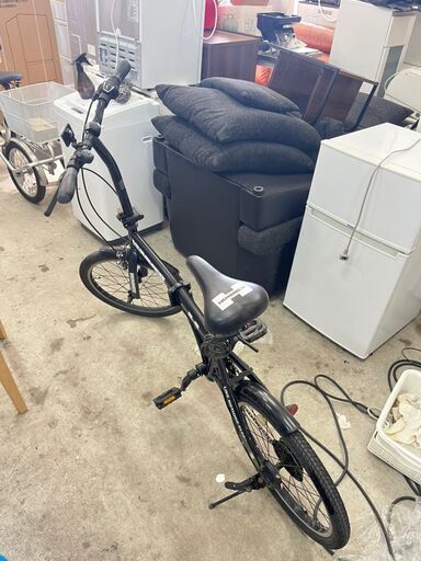 【A-325】ハマー 折り畳み自転車 ブラックカラー 中古 激安 早い者勝ち 通学 通勤