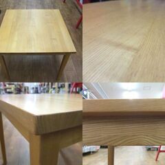 【無印良品】タモ材  ダイニングテーブル　廃盤品 MUJI/無印良品 廃盤 タモ材 2人用 ダイニングテーブル 85cm