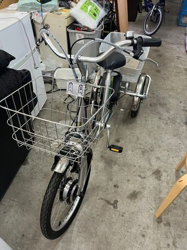 【A-326】タイガー 三輪電動自転車 シルバーカラー 中古 激安 通電確認済