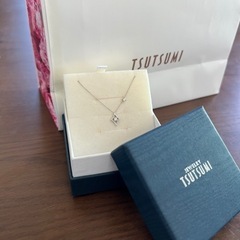 K18ホワイトゴールド　ダイヤモンド　ネックレス