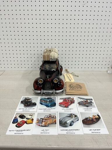 【A-336】フォルチーノ フィギュア ファミリーカー中古 激安 置物 インテリア 箱付き