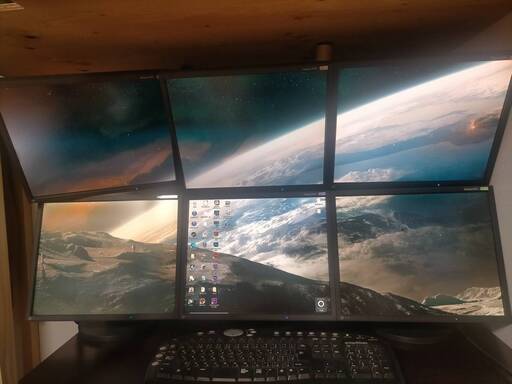 EIZO FlexScan S170-BK 6枚マルチモニターセット