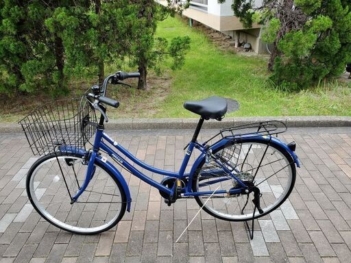 自転車27インチ　青