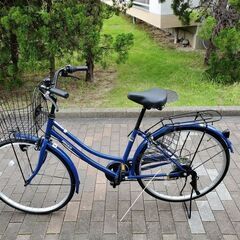 自転車27インチ　青