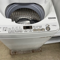 J1775 ☆6ヶ月保証付☆ 7kg洗濯機 SHARP シャープ ES-KS70W 2020年