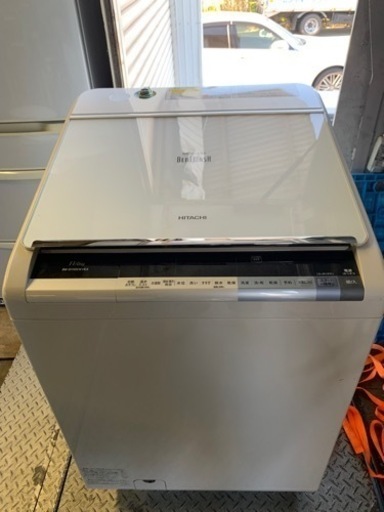配送可能　HITACHI　洗濯乾燥機 11kg/6kg BW-D110XWVE3 全自動洗濯機 ビートウォッシュ　縦型　温水