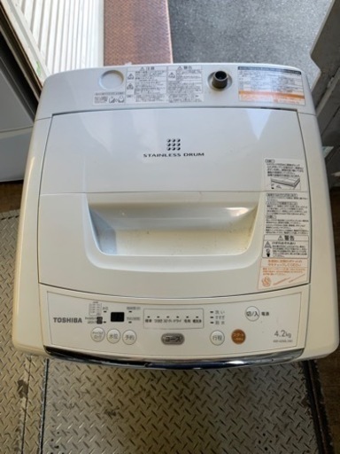 配送可能　東芝 TOSHIBA AW-42ML-W [全自動洗濯機 （4.2kg） ピュアホワイト]