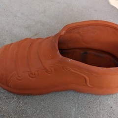 素焼き鉢　靴
