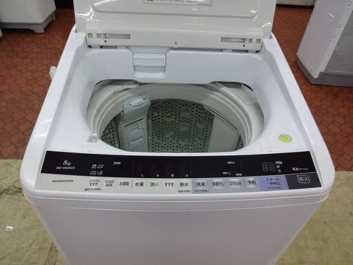 ID 008262　洗濯機日立　8K　へこみ有　２０１７年製　BW-V80AE4