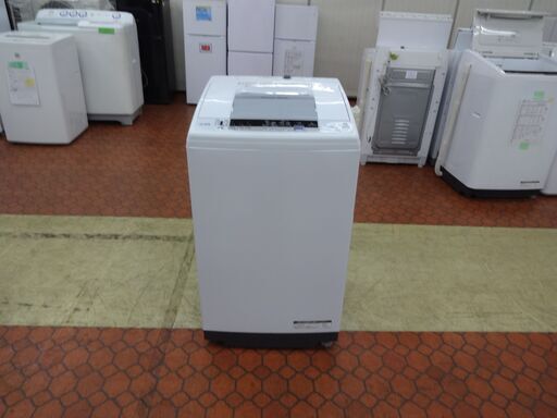 ID 008446　洗濯機日立　7K　２０１９年製　NW-R704