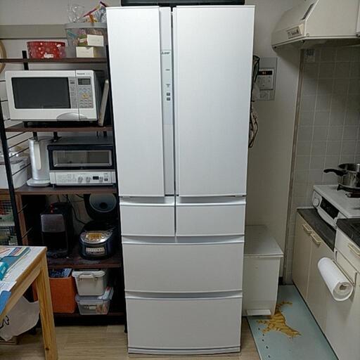 冷蔵庫［2021年製、462L、5ドア観音開き、自動製氷付き］