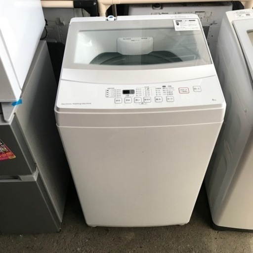 ロ2211-038 ニトリ6kg全自動洗濯機 NTR60 2019年製