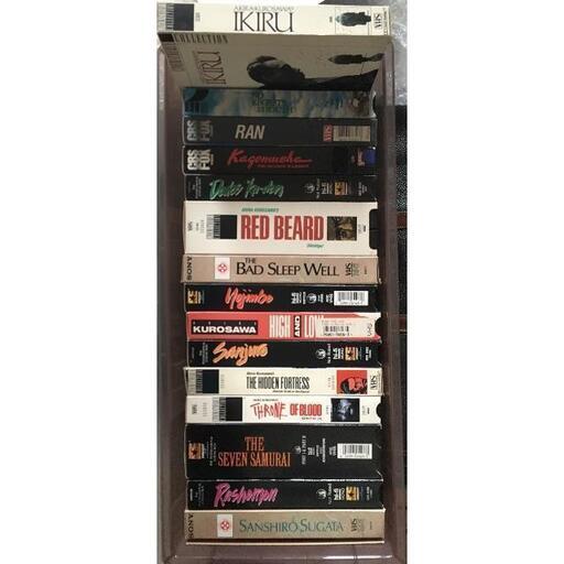 黒澤映画：米国購入VHS 15本 英語字幕入【超レア品】