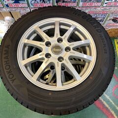 ｱﾙﾐﾎｲｰﾙ付きｽﾀｯﾄﾞﾚｽﾀｲﾔ 4本ｾｯﾄ iceGUARD 195/65R15【愛品倶楽部柏店】