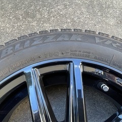 良品！155/65R14ブリヂストンVRXスタッドレス+ブラックアルミ4本セット！軽自動車