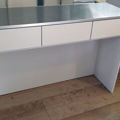 【取引中】キッチンカウンター ディノス/ステンレストップ間仕切りカウンター 幅119cm ¥52,900