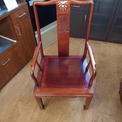 【愛品倶楽部柏店】螺鈿細工　彫刻　伸長式ダイニング9点セット