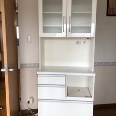 【ネット決済】食器棚(白)