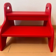 【値下げしました】廃盤色☆赤☆ IKEA ステップ 踏み台 