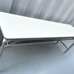 アルミ製 折り畳みテーブル 長机 棚板あり 約W179×D44....