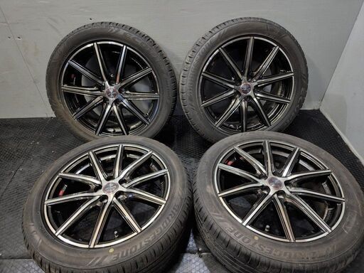 【BS ECOPIA NH100 215/50R17】夏タイヤ【ENKEI SMACK 17インチ 7J5HPCD100+48】19年 バリ溝 インプレッサ エクシーガ レガシィ等(VTL649)クレジットカード QRコード決済可能