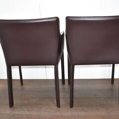 【ヤ取終了4/3】≪zy795≫美品 ダイニングアームチェア/ラウンジチェア カッシーナ風 4脚セット リビング/ダイニング 41029-01
