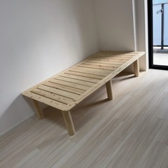 定価約6.5万円　国産 桧ベッド「ビビ」シングルサイズ  日本製 フロアベッド