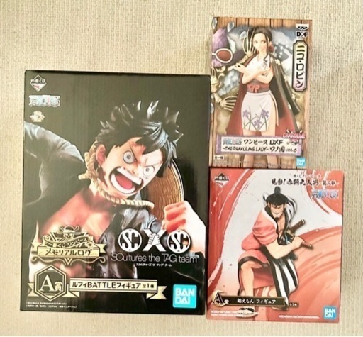 ワンピース 一番くじ ルフィ 錦えもん ロビン ONE PIECE フィギュア 1