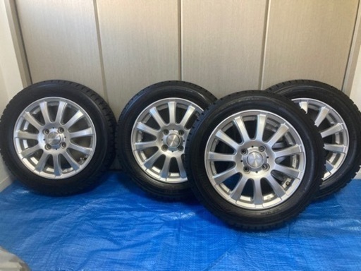 スタッドレスタイヤ　アルミホイール4本セット　155/65R14/75Q NBOXなどに