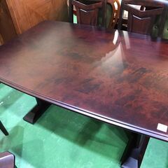 【愛品館八千代店】旭川家具　和光　神居民芸　ダイニング5点セット