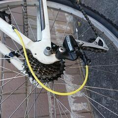 謎のMTBフレーム 3×8s 26×1.95 前後タイヤ・チューブ、ブレーキシュー