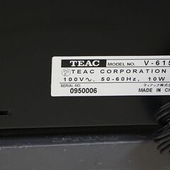 ティアック カセットデッキ TEAC V-615 Stero Cassette Deck (E1329wY)