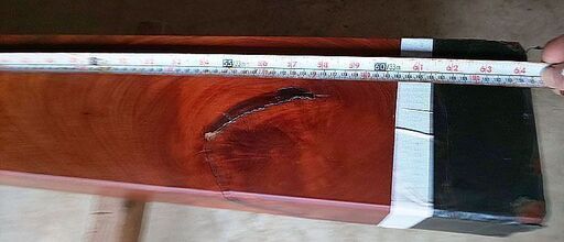 紫檀 (シタン) 床框、玄関の上り框等に 1930mm X 175mm X 115 mm程 紫檀 (シタン) 床框、玄関の上り框等に 1930mm X 175mm X 115 mm程
