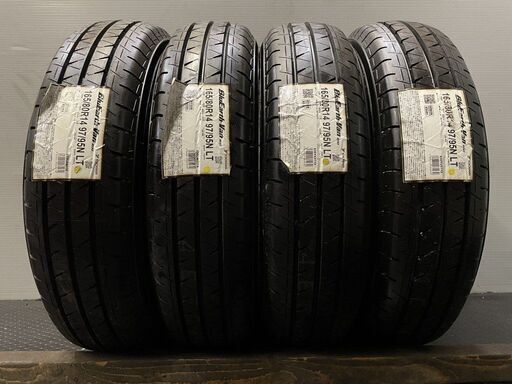 新品 YOKOHAMA BluEarth-Van RY55 165/80R14 97/95N LT 14インチ 夏タイヤ 4本 2019年製 ADバン等　(VTM645) クレジットカード QRコード決済可能