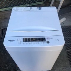【中古品】ハイセンス 縦型洗濯機 HW-K55E 5.5kg 2...