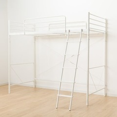 【美品】スチールロフトベッド