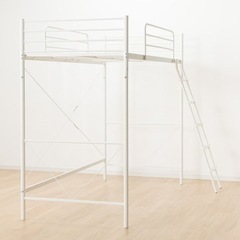 【美品】スチールロフトベッド