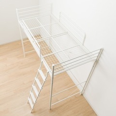 【美品】スチールロフトベッド