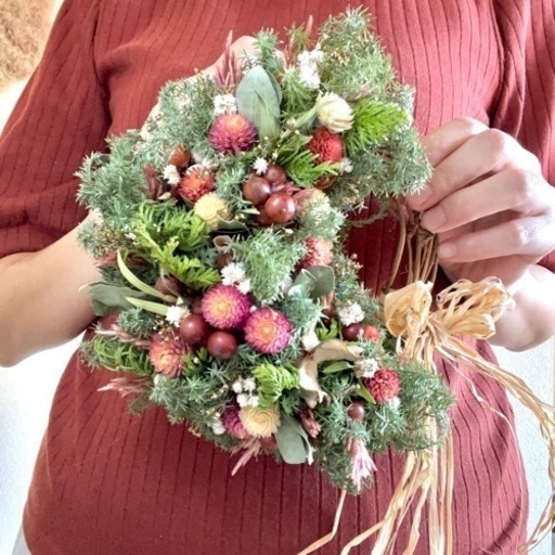 クリスマスリース お正月リース 冬リース 杉リース