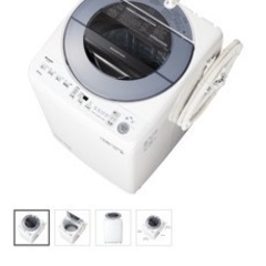 シャープ洗濯機 inverter ES-GV8A ピンク