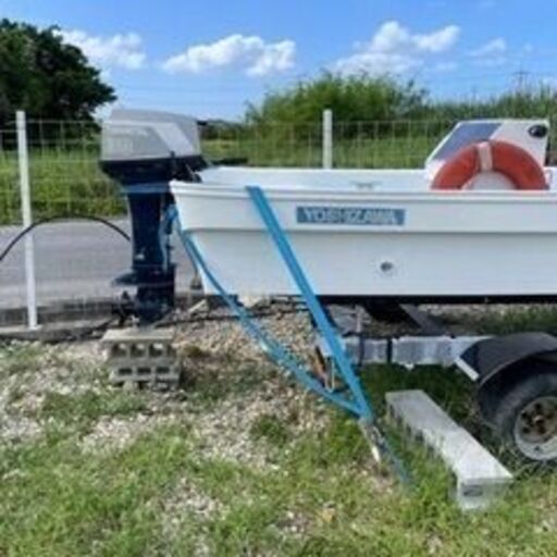 商談中　　18F ボート　ナンバー付トレーラ有り　2サイクル　30馬力 商談中 18F ボート ナンバー付トレーラ有り 2サイクル 30馬力