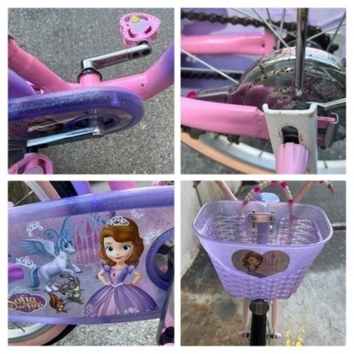 女児用 ディズニープリンセス 自転車18インチ