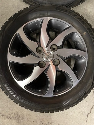 車のパーツ 取り引き中SUZUKI純正アルミ4本セットスタッドレス
