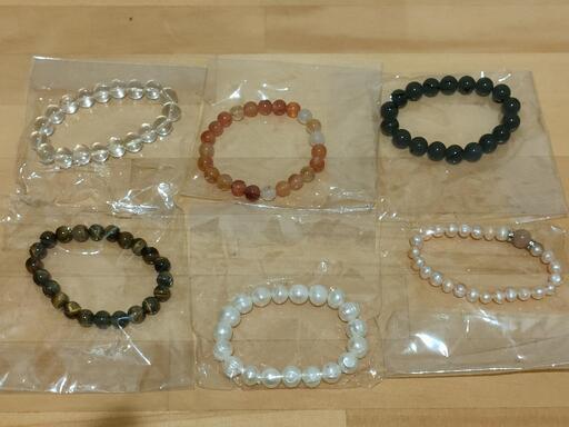 未使用品 天然石 パワーストーンブレスレット 6点セット ptpnix.co.id