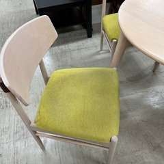 J1779 北欧調デザイン ダイニングテーブルセット 椅子3脚付 クリーニング済み