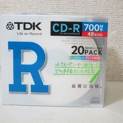 新品☆TDK CD-R 700MB 48X対応 20PAC…