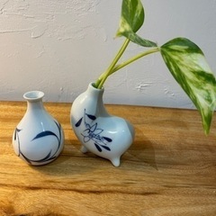 砥部焼　小型花瓶　2個